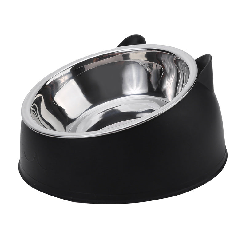 Inclined Stainless Steel Pet Bowl