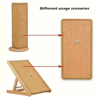 Standing Sisal Cat Scratcher With Hanging Ball