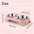 Non-Slip Stainless Steel Double Pet Bowl
