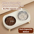 Colorful Elevated Pet Feeder with Dual Bowls