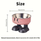 Raised Stainless Steel Pet Feeder Bowl