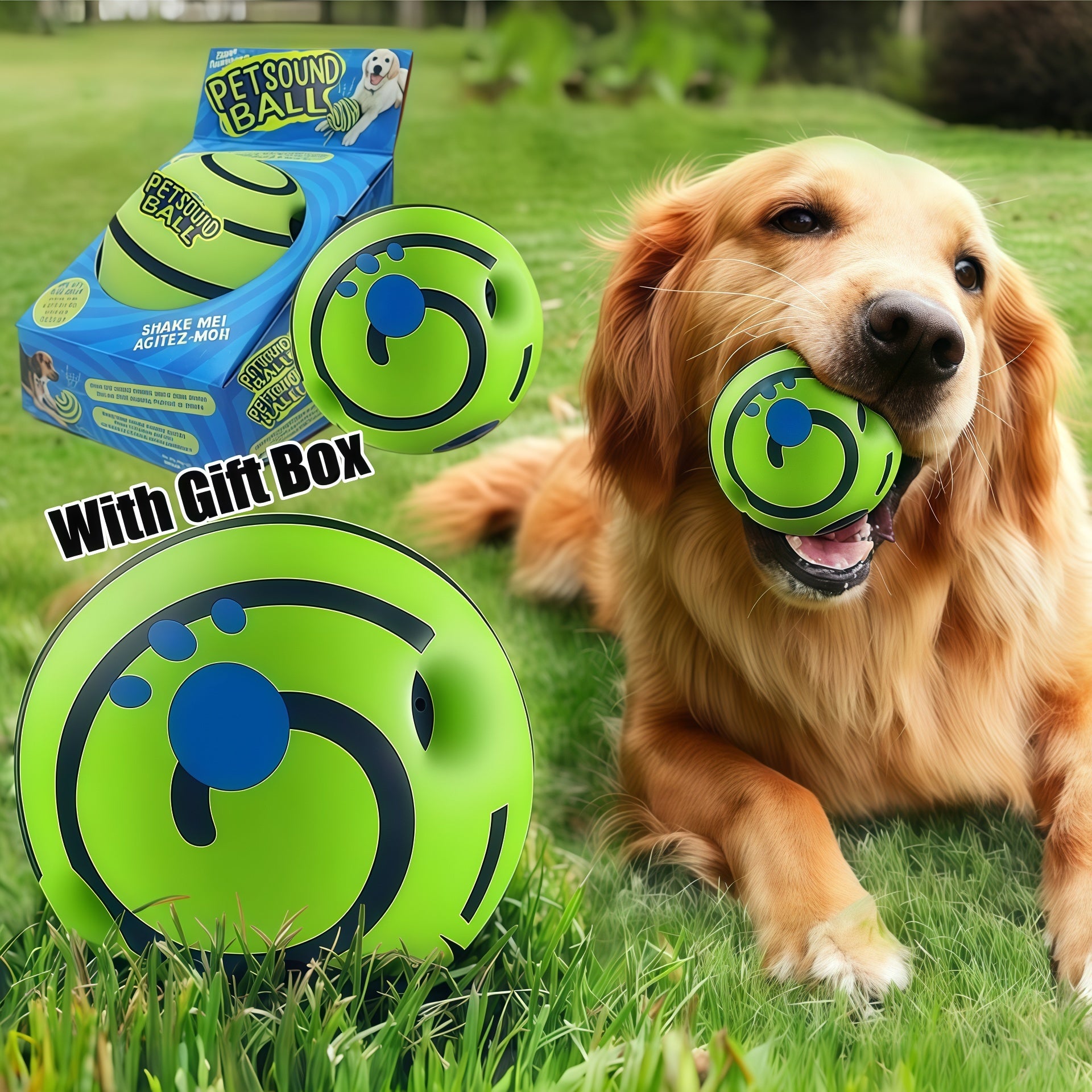 Interactive Wobble Giggle Dog Ball