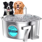 7L Stainless Steel Pet Water Fountain