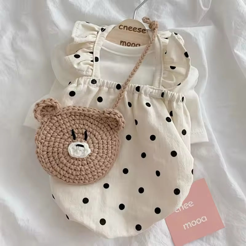 Summer Polka Dot Dog Dress for Small Dogs & Cats