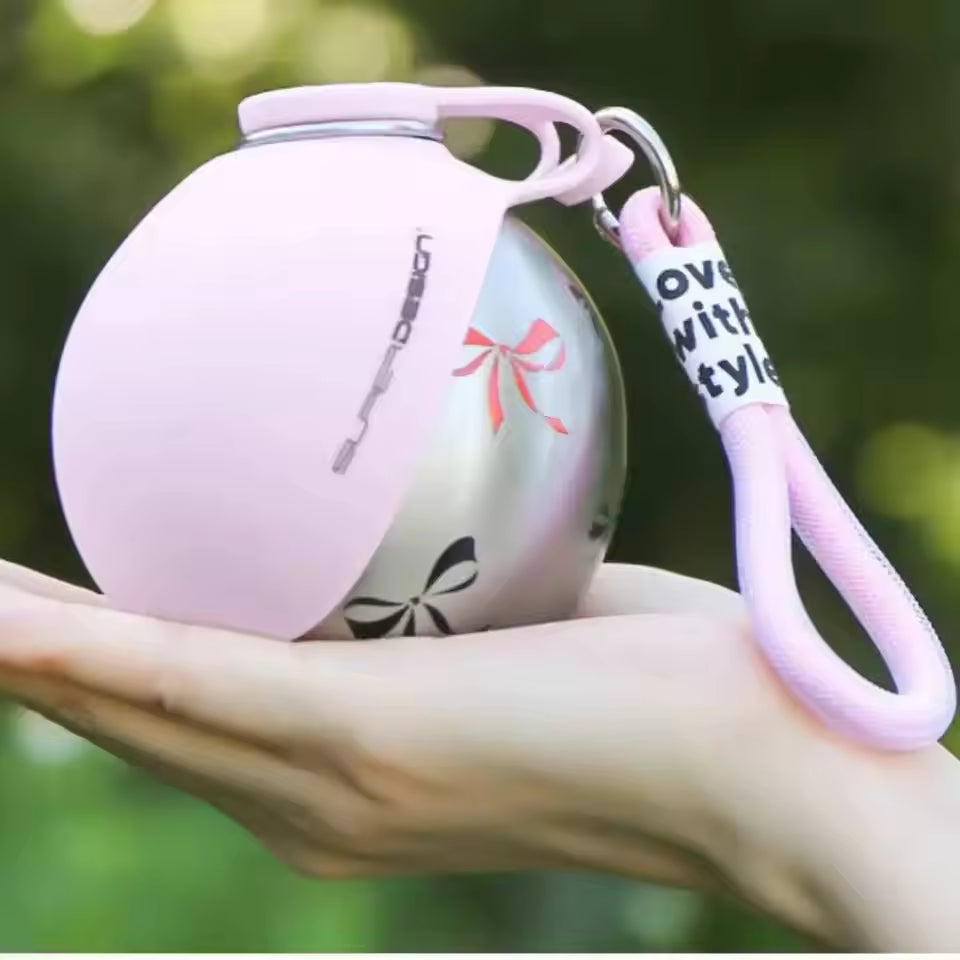 Portable Dog Water Bottle with Folding Cup