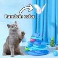 Interactive Cat Tower Track Toy with Feather