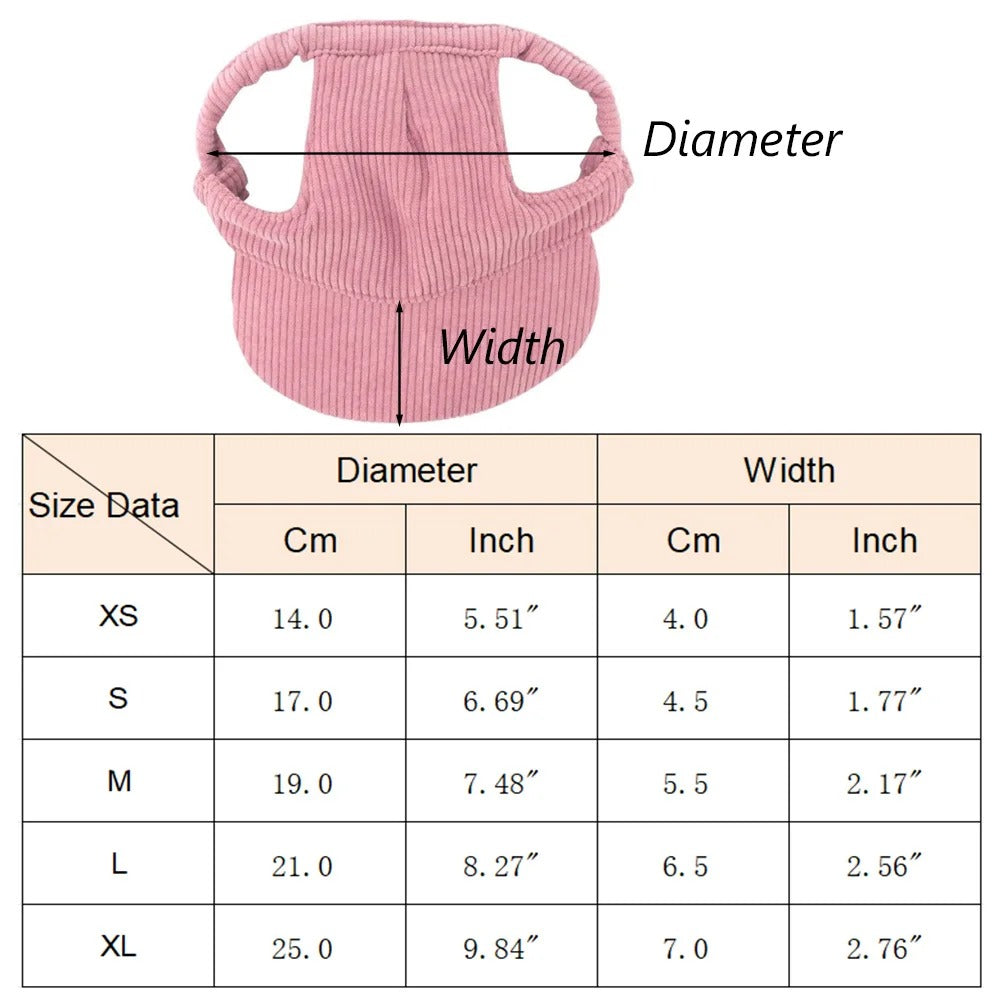 Adjustable Dog Sun Protection Hat